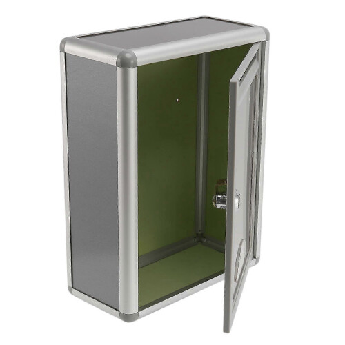 Vintage Lockable Secure Mail Letter Post Box Mailbox Post Box for Home Garden Ornament Decor 1