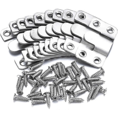 Concealed Flush Bracket Mount Heavy Duty Interlocking Pendant Brackets, Furniture Coupler 10PCS 1