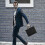 Office Document Sack Men Briefcase Portable Binder A4 File Zipper Sack Black 1 Piece 2