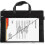 Office Document Sack Men Briefcase Portable Binder A4 File Zipper Sack Black 1 Piece 5