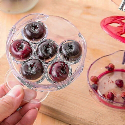 Durable Cherry Stoner Remover,Cherry Seed Remover Multi Cherry Pitter Cherry Stone Seed Removal Core Easy Squeeze with Grip 6 1