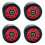 Double Row Skating Wheels Roller Skates Accessory Streets & Sidewalks Bright Colors Supportive Foundation 1 Kit 4