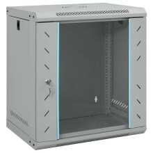 vidaXL Network Cabinet with Storage Grey 53 x 45 x 60 cm Steel