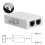 RJ45-Splitter-Wahlschalter (2-in-1-out oder 1-in-2-out) mit 2 Ports 3