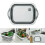 Vegetable Washing Basket Foldable with Drain Hole Kitchen Camping Drain Basket 4