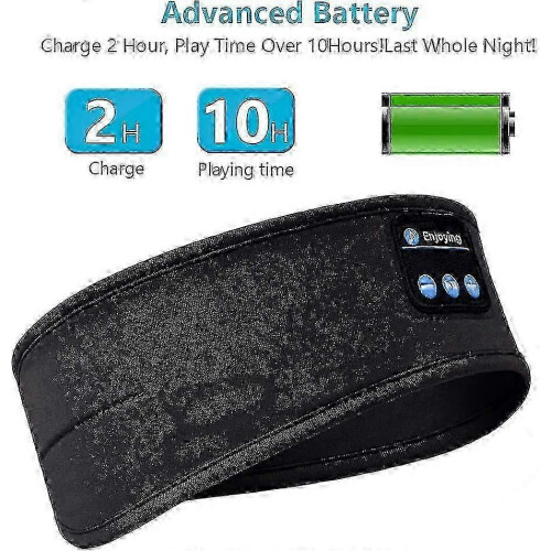 Ακουστικά ύπνου με Bluetooth Headband, Αναβαθμισμένο Ευέλικτο Ασύρματο Headband Ύπνου 2