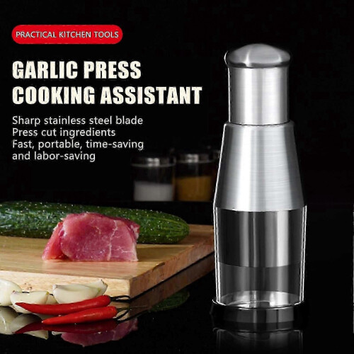 Stainless Steel Garlic Chopper Sharp Blade Kitchen Cooking Tool Easy to Clean 2