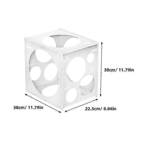 Boîte de mesure de ballons blanche à 11 trous (2 pièces) 1