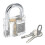 Durable Transparent 15Pcs Lock Picking Kit Set Tool with Two Transparent Practice Training Padlock Lock for Locksmith Beginners 2