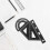 Maths Protractor Metal Ruler Kit for Art Projects Engineers Black 1 Kit 4