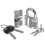 Durable Transparent 15Pcs Lock Picking Kit Set Tool with Two Transparent Practice Training Padlock Lock for Locksmith Beginners 3