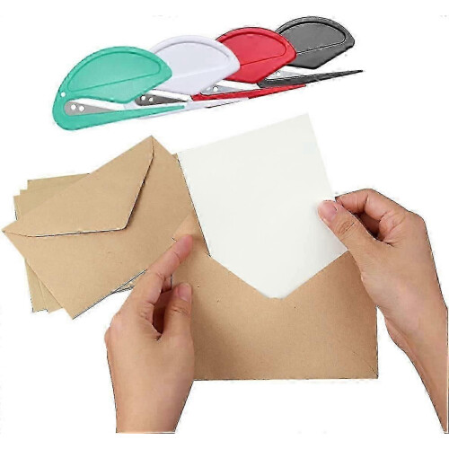 Kit efficiente di 12 taglierine per buste in 4 colori 1