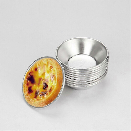 25er-Pack wiederverwendbare, antihaftbeschichtete Aluminium-Eierkuchenformen, runde Eierkuchenförmchen 1