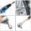 Impact Adaptor and Reducer Kit Drill Into High Speed Nut Drill, 1/4", 1/2", 3/8 Socket Adapter(Black) 3