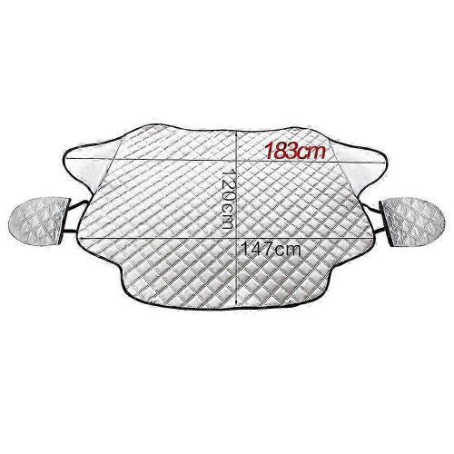 Auto Sun Shade Front Windshield, Front Protective Against UV Rays and Heat in Your Car, Magnetic, Foldable, Universal, Silver 1