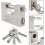 Reliable 2-Pack 104mm Heavy Duty Padlock with 10 Keys, High Security Solid Steel Lock for Garage and Container Doors Integral 4