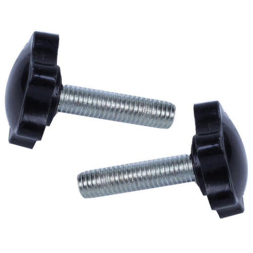 Conjunto de 12 parafusos de aperto robustos com rosca macho M8 x 30 mm e cabeça estrela de 32 mm. 2
