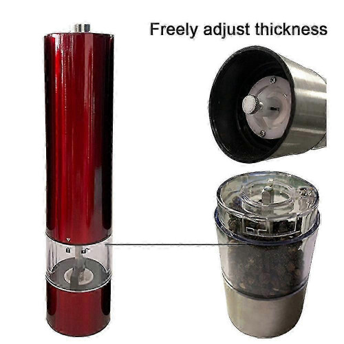 Sturdy Stainless Steel Electrical Pepper Grinder E Press Type Automatic Grinding Bottle Kitchen Supplies,8819 1