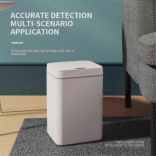 Efficient Induction Trash Can Automatic Dustbin Bucket Garbage Bathroom for Kitchen Electrical Type Touch Trash Bin Paper Basket a 1
