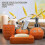 Reliable Orange Ceramic Bathroom Accessory Kit 4-Piece 3