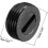 Motor Brush Shield Caps - 13mm O.D., 7mm I.D., 5mm Thickness, Plastic Universal Thread Black 2