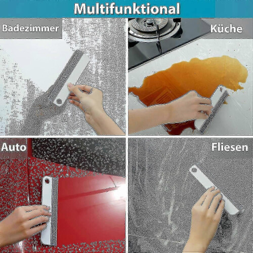 Lot de 2 raclettes robustes pour vitres, douches et surfaces de cuisine. 1