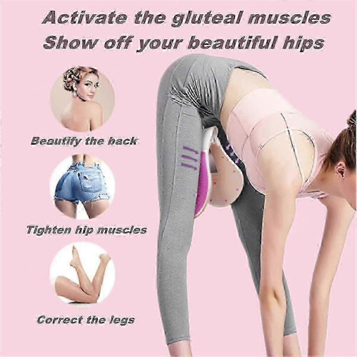 Durable Exerciser Bladder Control Device Pelvic Floor Trainer Thigh Master Muscle Toner Exercise Correcting Buttockspink-purple 2