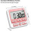 Kitchen Digital Timer with Silent/loud Alarm Switch 24 Hours Clock and Alarm Memory Function 2