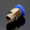 Male Threaded Air Pipe Push-In Pneumatic Quick Coupler (3mm, PC6) 10PCS 5