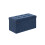 Foldable Storage Ottoman - Fabric - Dark Blue - Multi-functional Foot Stool with Storage 1