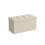 Foldable Storage Ottoman - Fabric - Cream White - Space-Saving Design 1