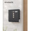 Wall-Mounted Mailbox - Metal - Black - Lockable Design with Newspaper Holder and Viewing Windows 2