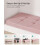 Foldable Storage Ottoman - Fabric - Jelly Pink - Space-Saving Design 6