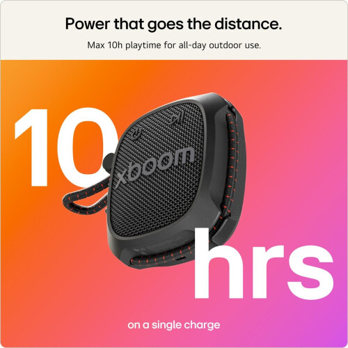 LG LG xboom Rock Bluetooth Wireless Speaker Black Wireless 1