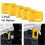 Durable Battery Bracket Dock, 10 Packs, Mounts for 20V 60V Battery, Wall Panel Shelf 5