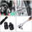 Impact Adaptor and Reducer Kit Drill Into High Speed Nut Drill, 1/4", 1/2", 3/8 Socket Adapter(Black) 4