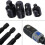 Impact Adaptor and Reducer Kit Drill Into High Speed Nut Drill, 1/4", 1/2", 3/8 Socket Adapter(Black) 5
