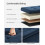 Foldable Storage Ottoman - Fabric - Dark Blue - Multifunctional Foot Rest with Storage 3