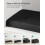 Foldable Small Storage Ottoman - Fabric - Ink Black - Multi-Functional Footrest with 300 kg Load Capacity 6