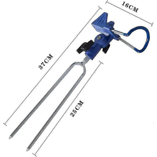 Support de canne à pêche réglable à 360 en acier inoxydable, 2 pièces 1
