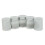 5pack Cylindroid Drawer Pull Handle Door Cabinet Knobs White-21x17mm 4