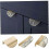 4 Pcs Durable Leaf Shape Cabinet Pulls Gold Brass Kitchen Furniture Handles Copper Door Drawer Pulls 2