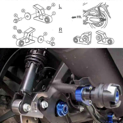 Κατάλληλο για Adv350 Forza 350 Nss350 Moto, Σετ χαμηλωμένων συνδέσμων πίσω ανάρτησης 2