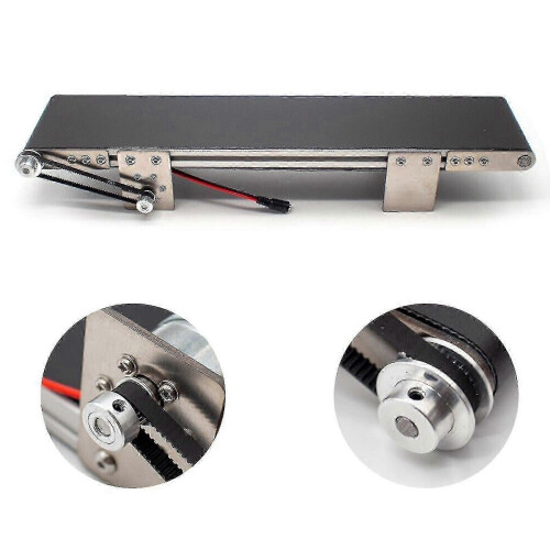 Metal Desktop Conveyor Strap Small Assembly Line Electrical Conveyor AC100-240V 2