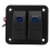 2 Gang Rocker Switch Panel IP65 Waterproof 1224V Multi Protective Fitting for Yacht Car 5