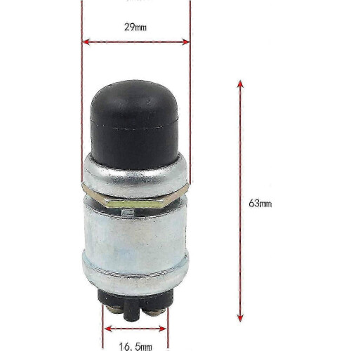 Durable 50A 12V DC Push Button Waterproof Auto Boat Engine Start Heavy Duty Starter Ignition Switch Boot On-Off 2
