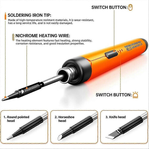 Temperatuurregelbaar elektrisch lasapparaat, oranje 2