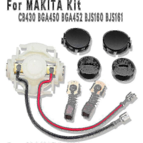 Supporto per spazzole per Makita BGA450 BGA452 con spazzole di carbone 1