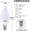 Efficient 6-Pack E12 LED Ceiling Fan Lightweight Bulbs, 60 Watts Equivalent Candelabra LED Lightweight Bulbs, Type B Lightweight 4