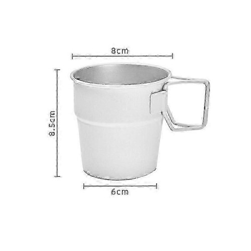 Kit of 3 Reusable Stainless Steel Coffee Cups, Stackable, Dishwasher Safe 2